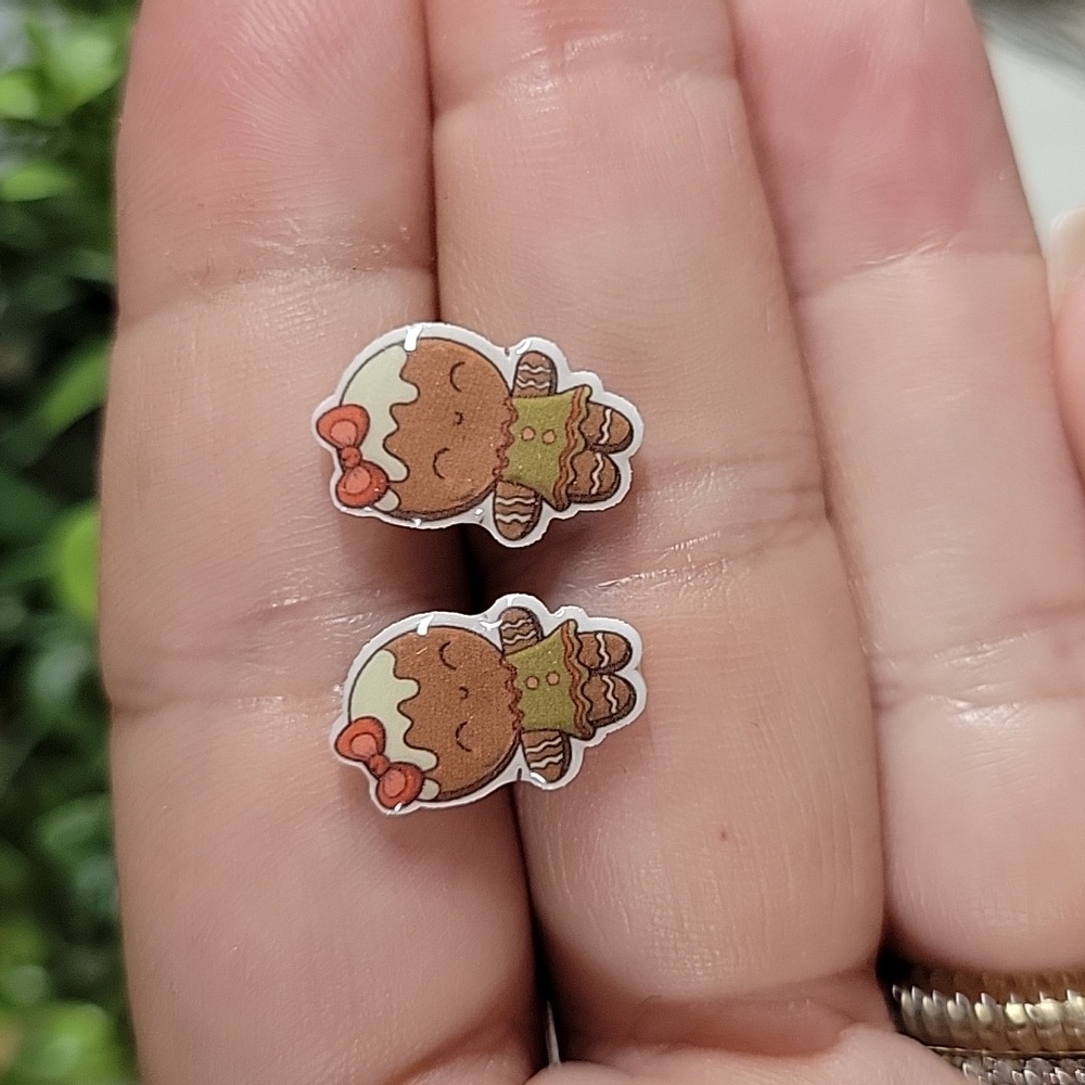 Gingerbread Cutie Stud Earrings